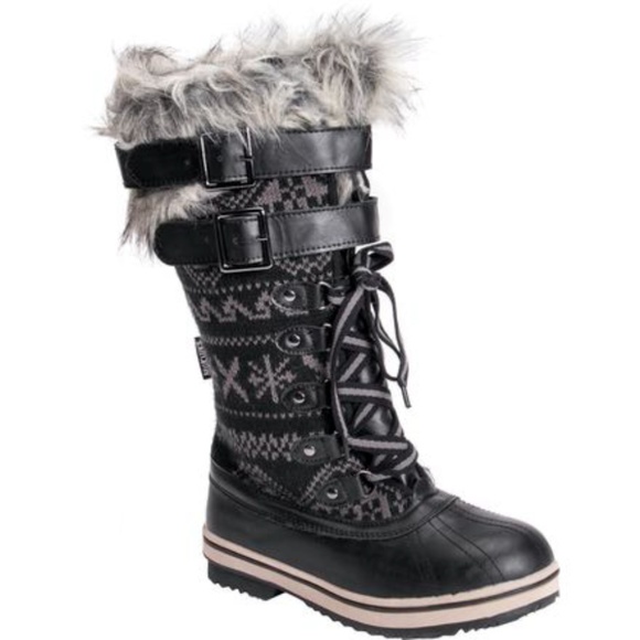 Muk Luks Allie Faux Fur Winter Boot Sizes 6, 9, 10 - Picture 1 of 1
